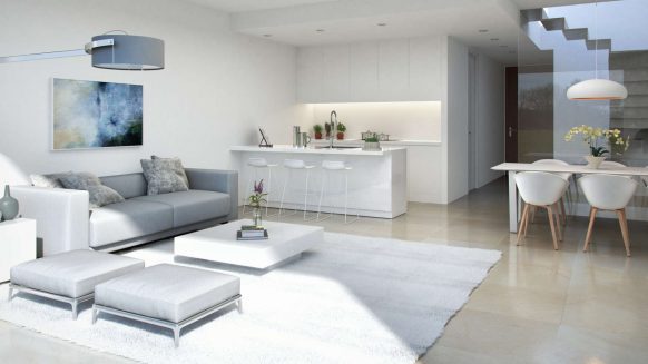 La Valvega_Living room with open kitchen_Realista Quality Properties Marbella