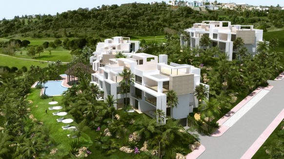 Atalaya Hills modern new build apartments Benahavis_site plan of the complex_Realista Quality Properties Marbella