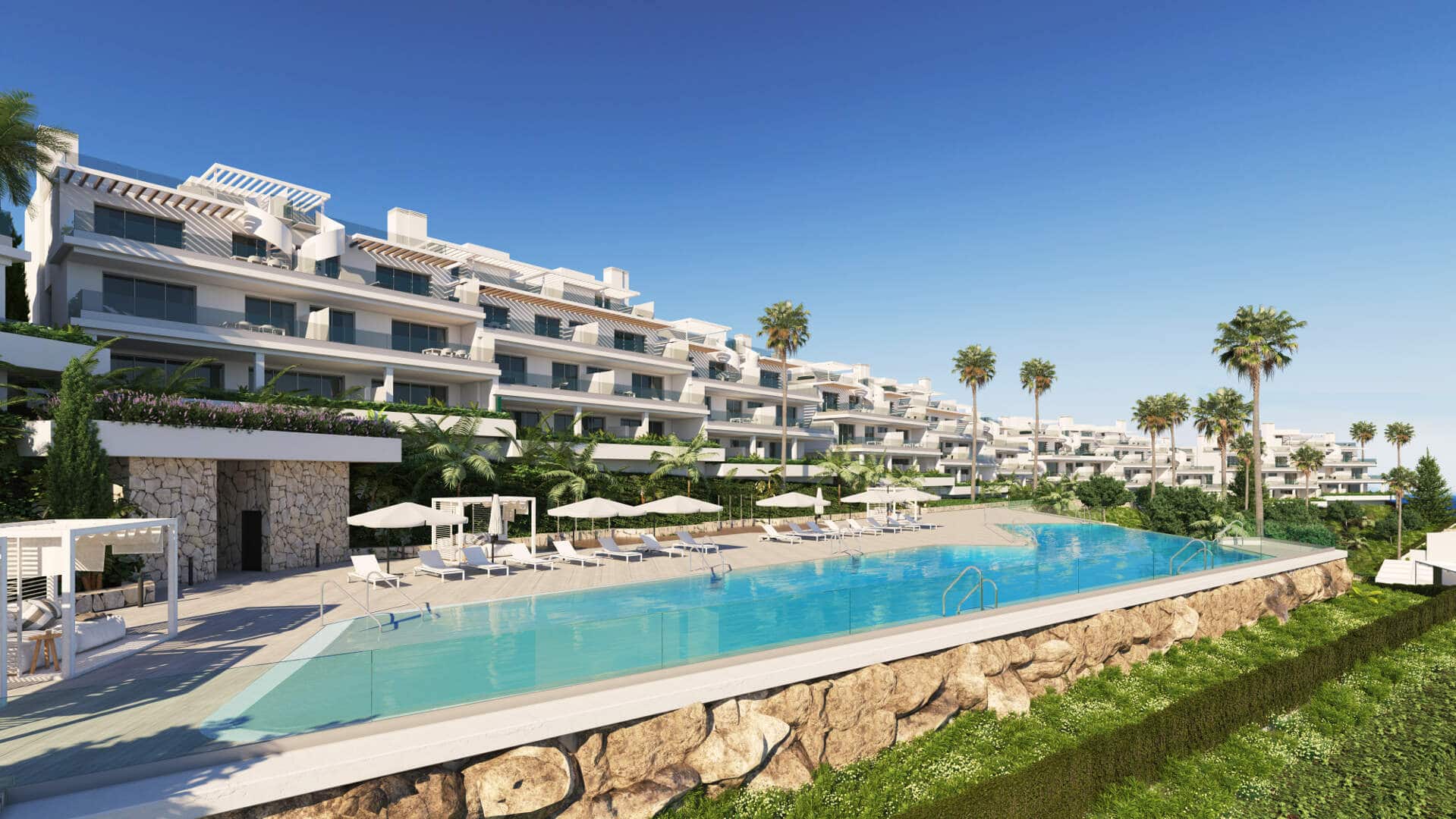 Moderno Apartamento de Dos Dormitorios en Oceana Views Apartamentos con vistas abiertas al mar en Estepona