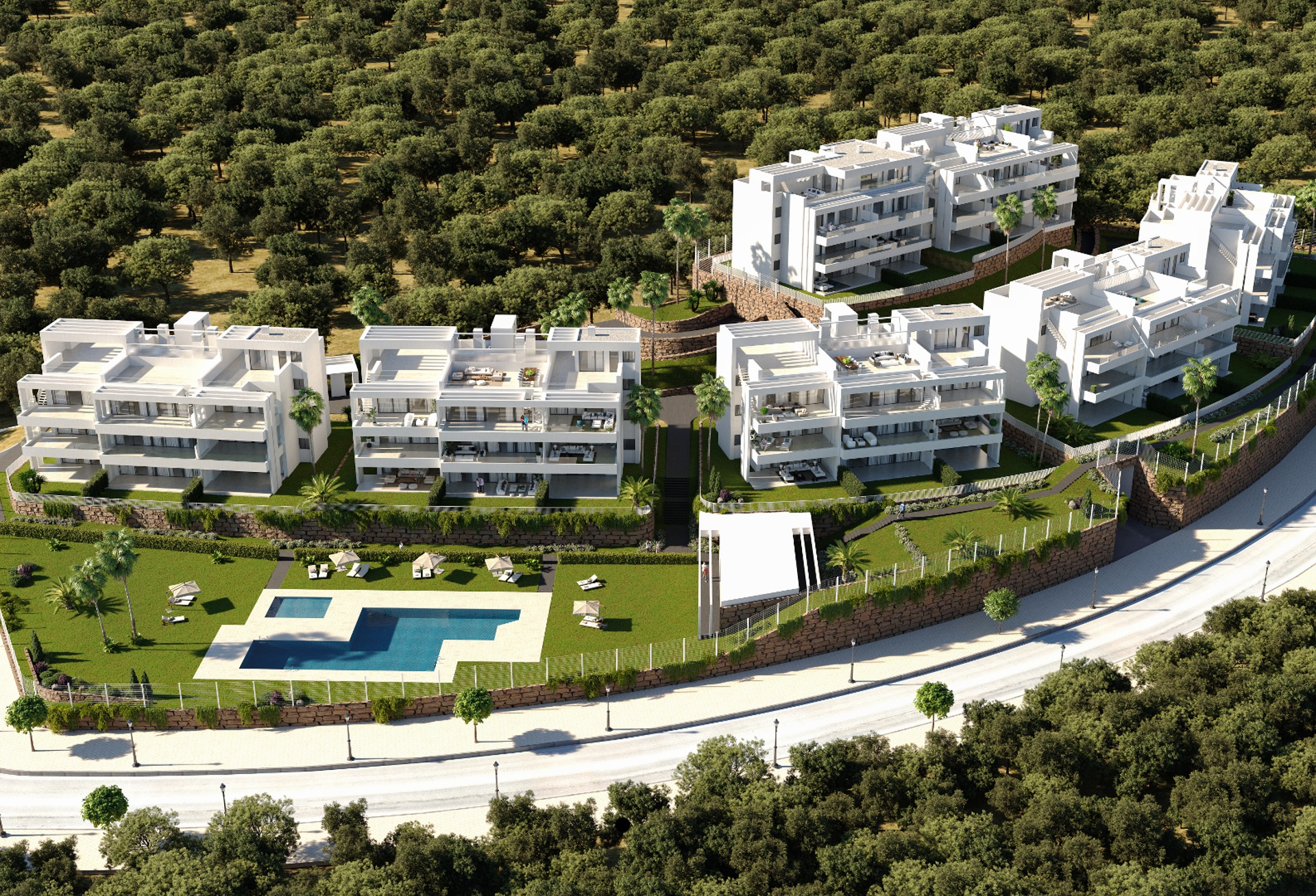 Lovely 4 bedroom penthouse with large terrace and great sea views in Azahar de Estepona
