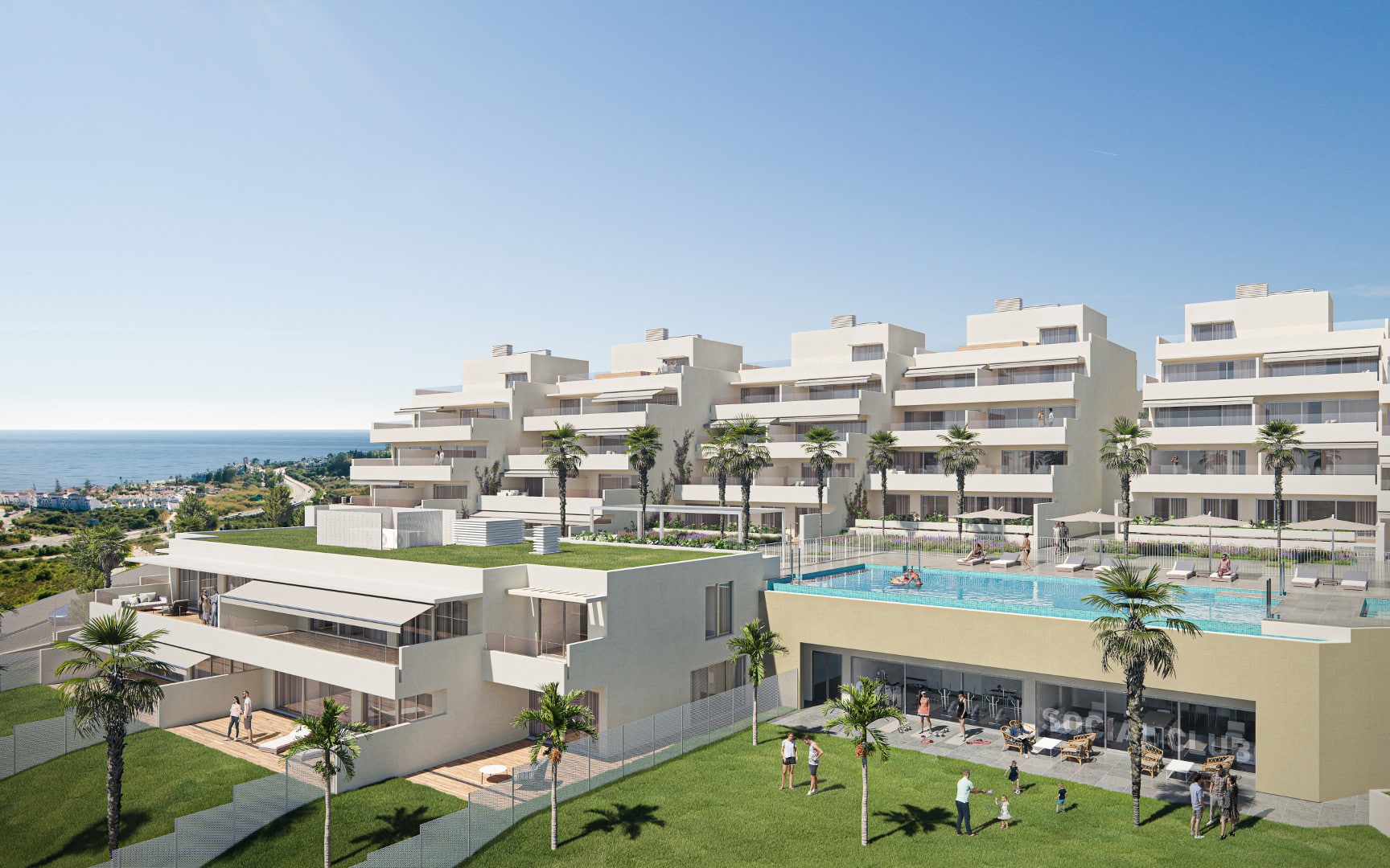 ISEA Estepona Nuevo Atico Duplex de Dos Dormitorios con Vistas al Mar, Amplia Terraza y Solarium