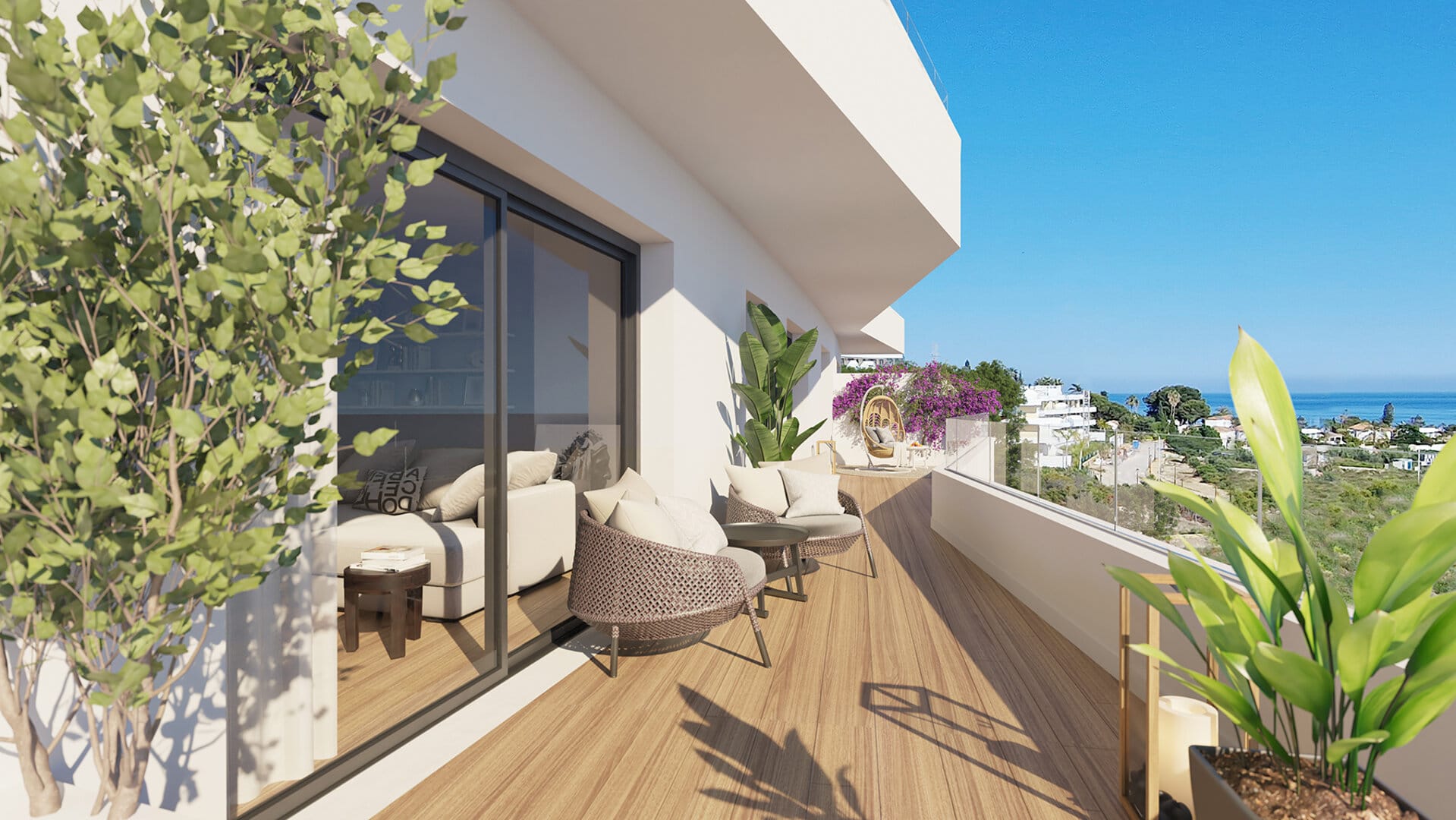 Nuevo Apartamento de 3 dormitorios con una bonita terraza en ONE80 SUITES Estepona a poca distancia del Mar