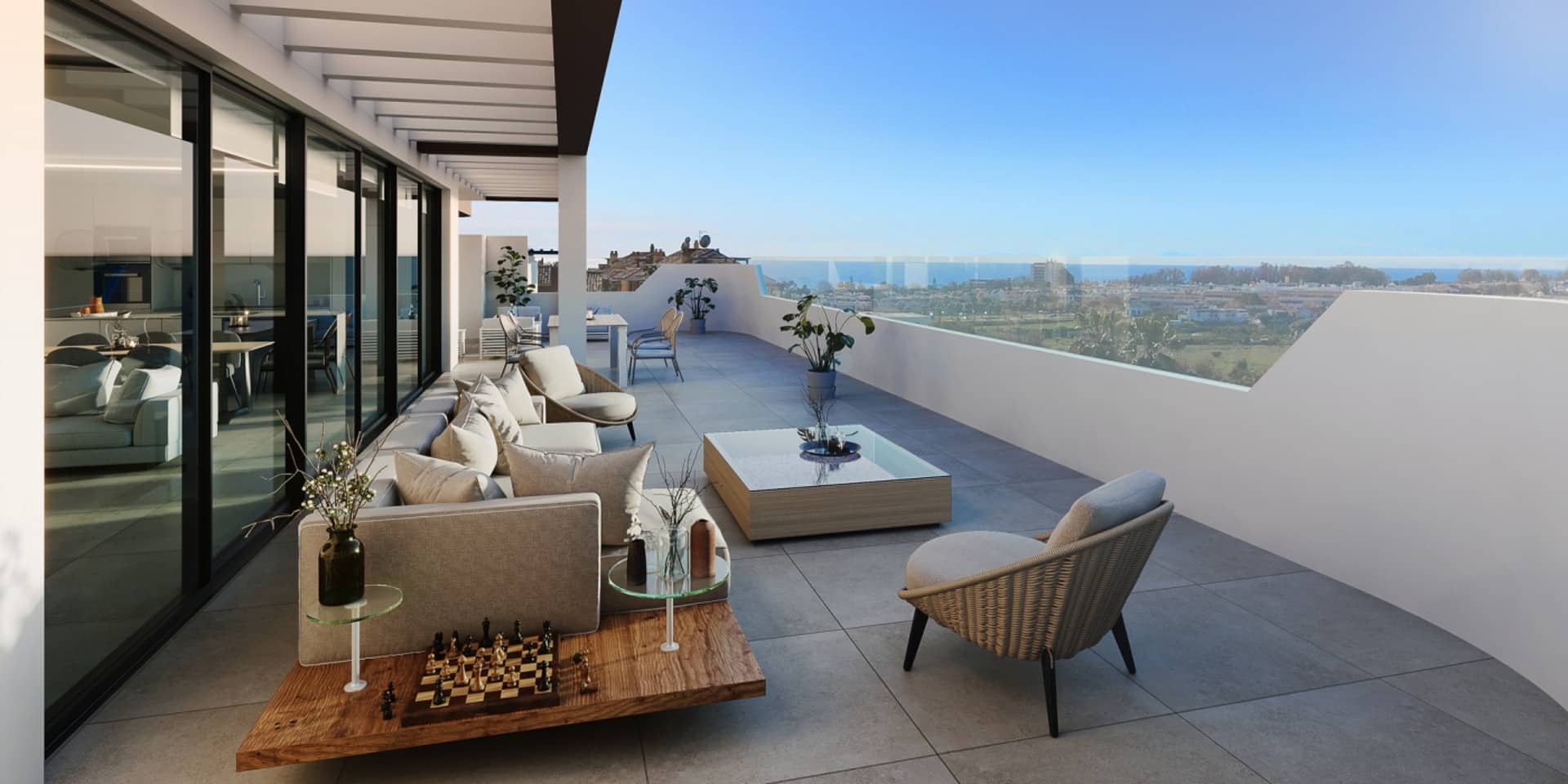 Nuevo Ático Moderno de 4 Dormitorios en La Nueva Milla de Oro Estepona con Vistas al Mar