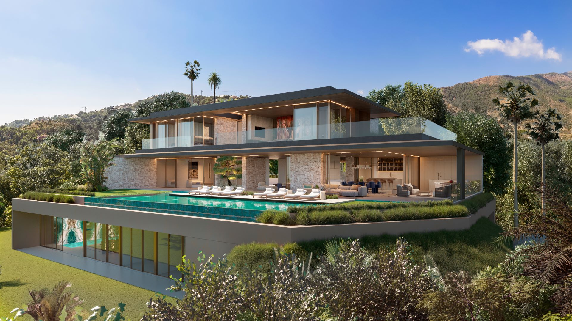 Ultramodern Villa sitting on the peak of Herrojo Alto, La Quinta, Benahavis