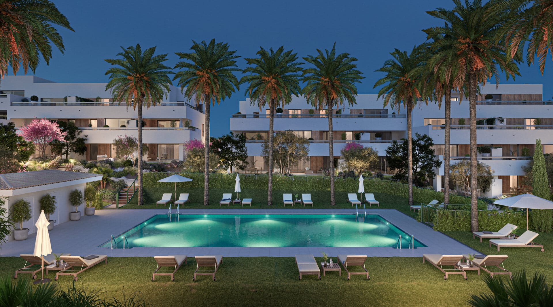 Nuevo y moderno SUNSET BAY Estepona Apartamento de dos dormitorios con vistas al mar, a poca distancia de los servicios y la playa