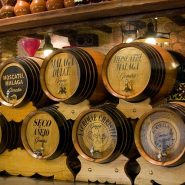 Malaga sherry barrels