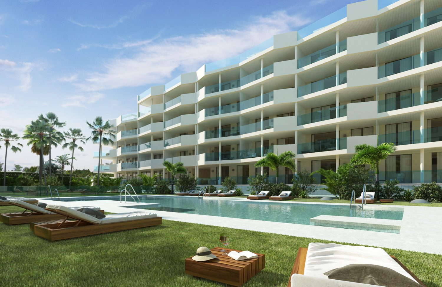 Mijas Fuengirola Jardines de las Lagunas appartement te koop met groot terras en voorzieningen vlakbij
