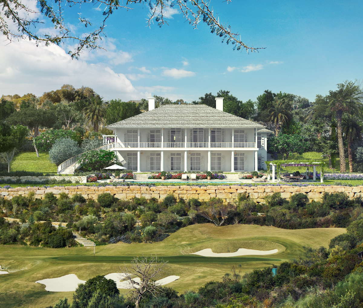 Nieuwe koloniale stijl villa te koop Finca Cortesin Villas Casares
