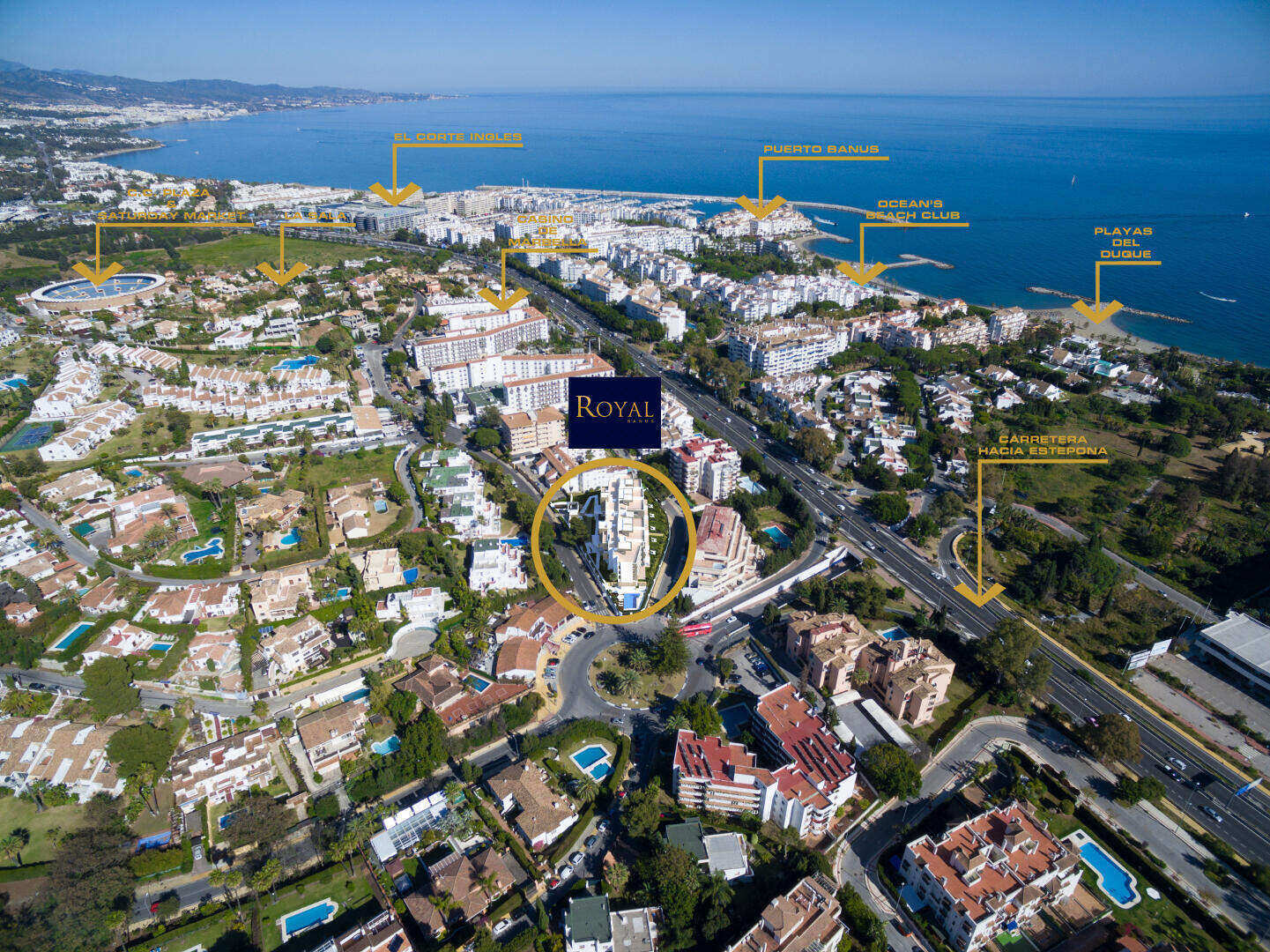 Modern penthouse in de wederverkoop in Royal Banus Puerto Banus Marbella