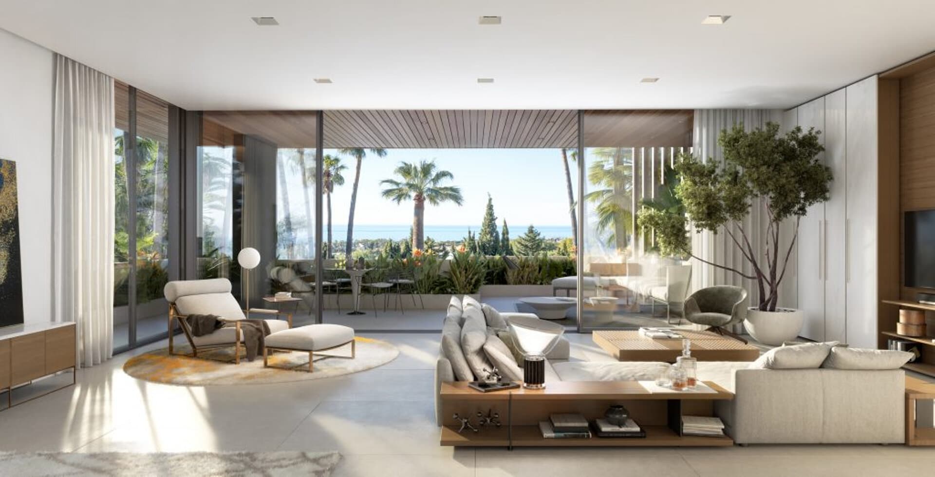 Le Blanc nieuwe villa in Sierra Blanca Marbella biedt prachtig uitzicht op zee