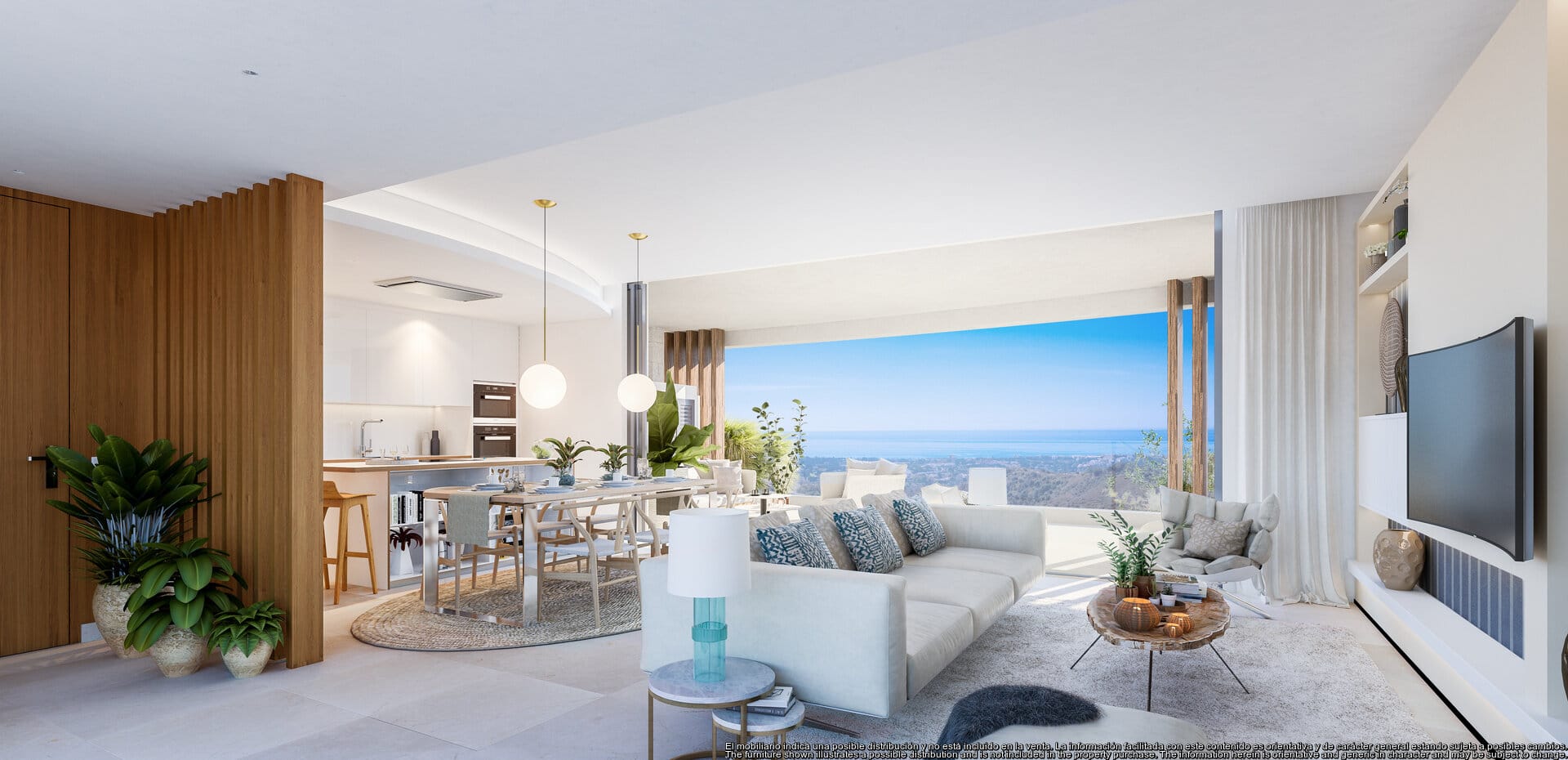 Nieuwe Quercus 2!!! Real de la Quinta een 3 slaapkamer hoek appartement zeer prive met open zee en La Concha uitzicht op de bergen