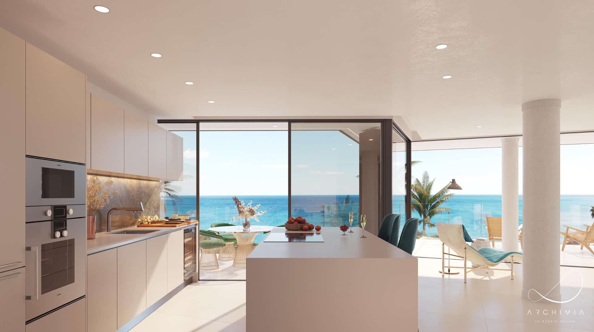 Spectaculair appartement aan het strand met groot terras in Estepona met veel privacy en een prachtig panoramisch uitzicht op zee!