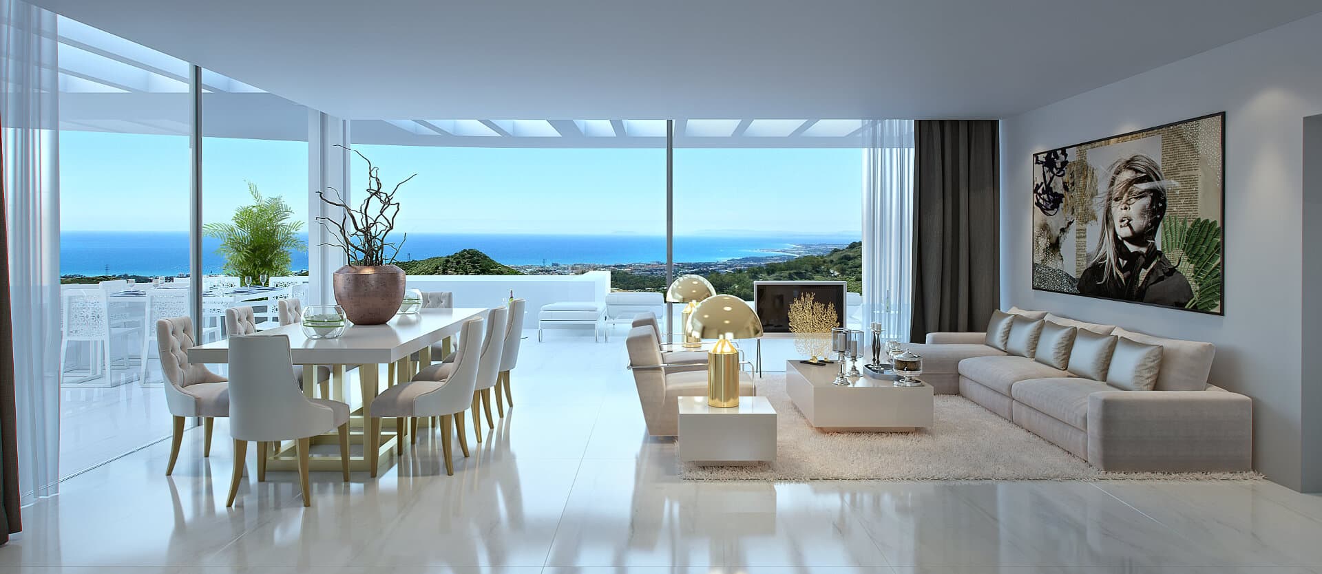 Palo Alto Marbella Las Jacarandas Appartementen 2, 3 en 4 slaapkamer woningen met zeezicht