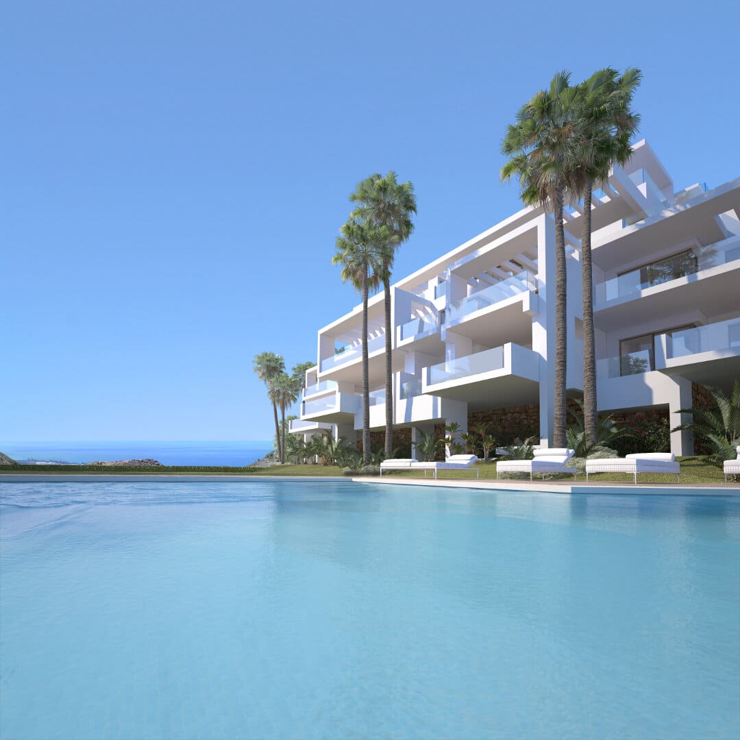 Nieuw sleutelklaar Los Almendros appartement of penthouse in Palo Alto Marbella, uitzonderlijke woningen met faciliteiten ter plaatse en prachtig zeezicht