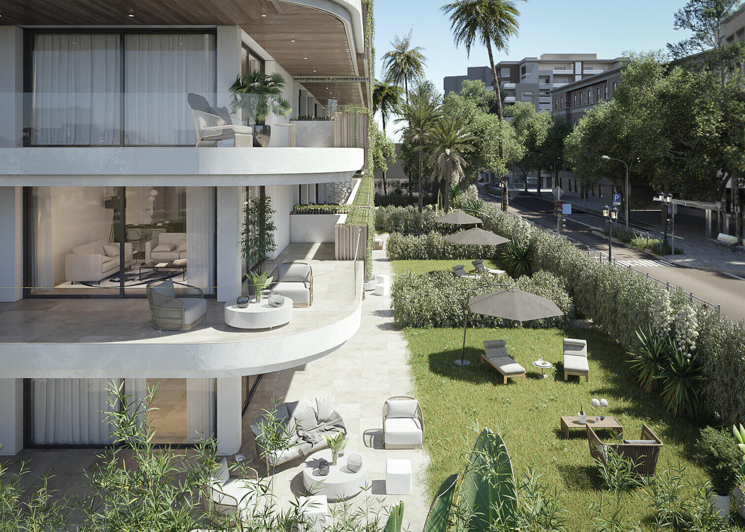 Stadsappartement met grote tuin in Jade Tower Fuengirola, dicht bij Malaga