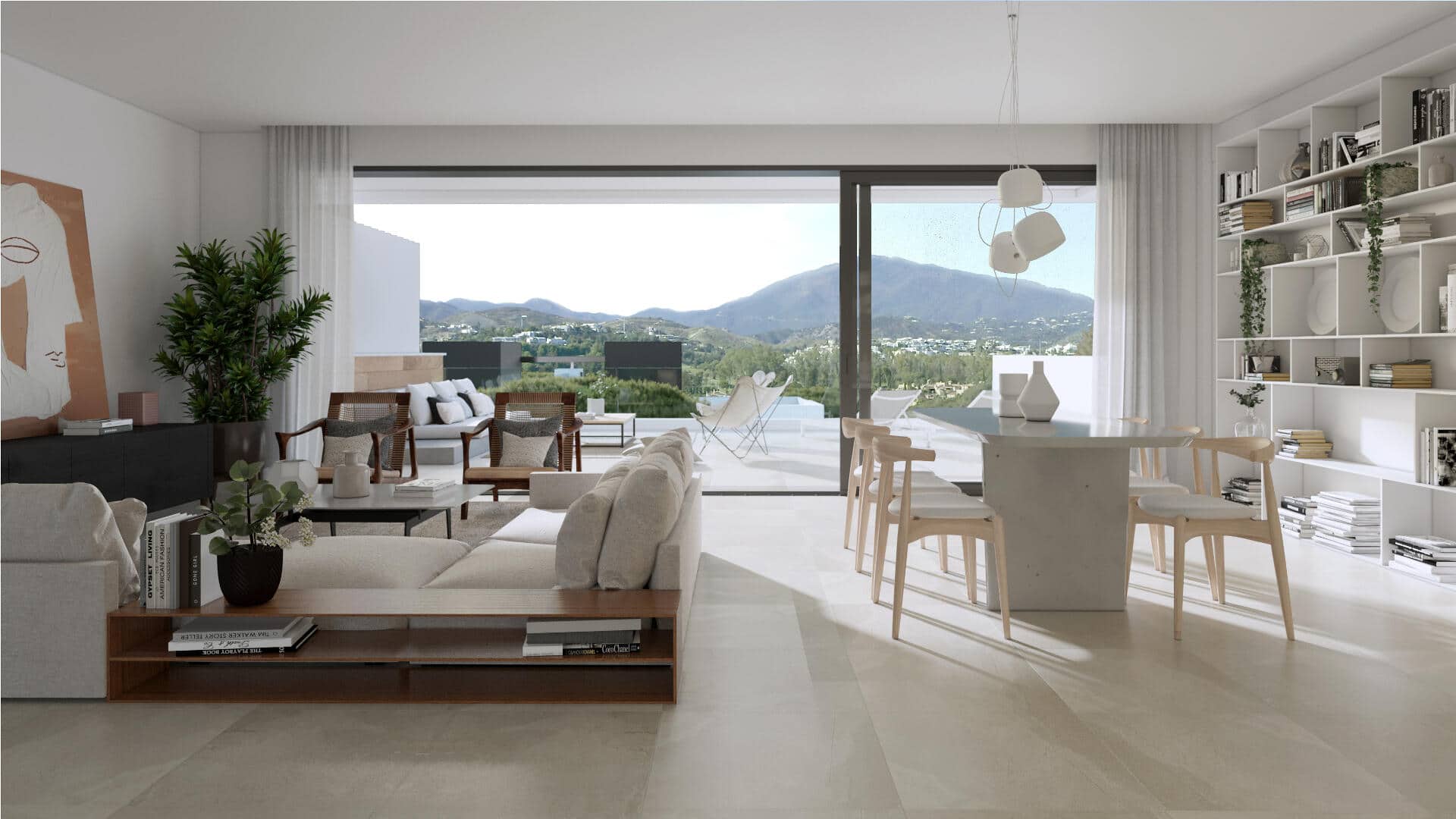 Serene Atalaya halfvrijstaande villa met 3 slaapkamers en solarium met prachtig open uitzicht op zee.
