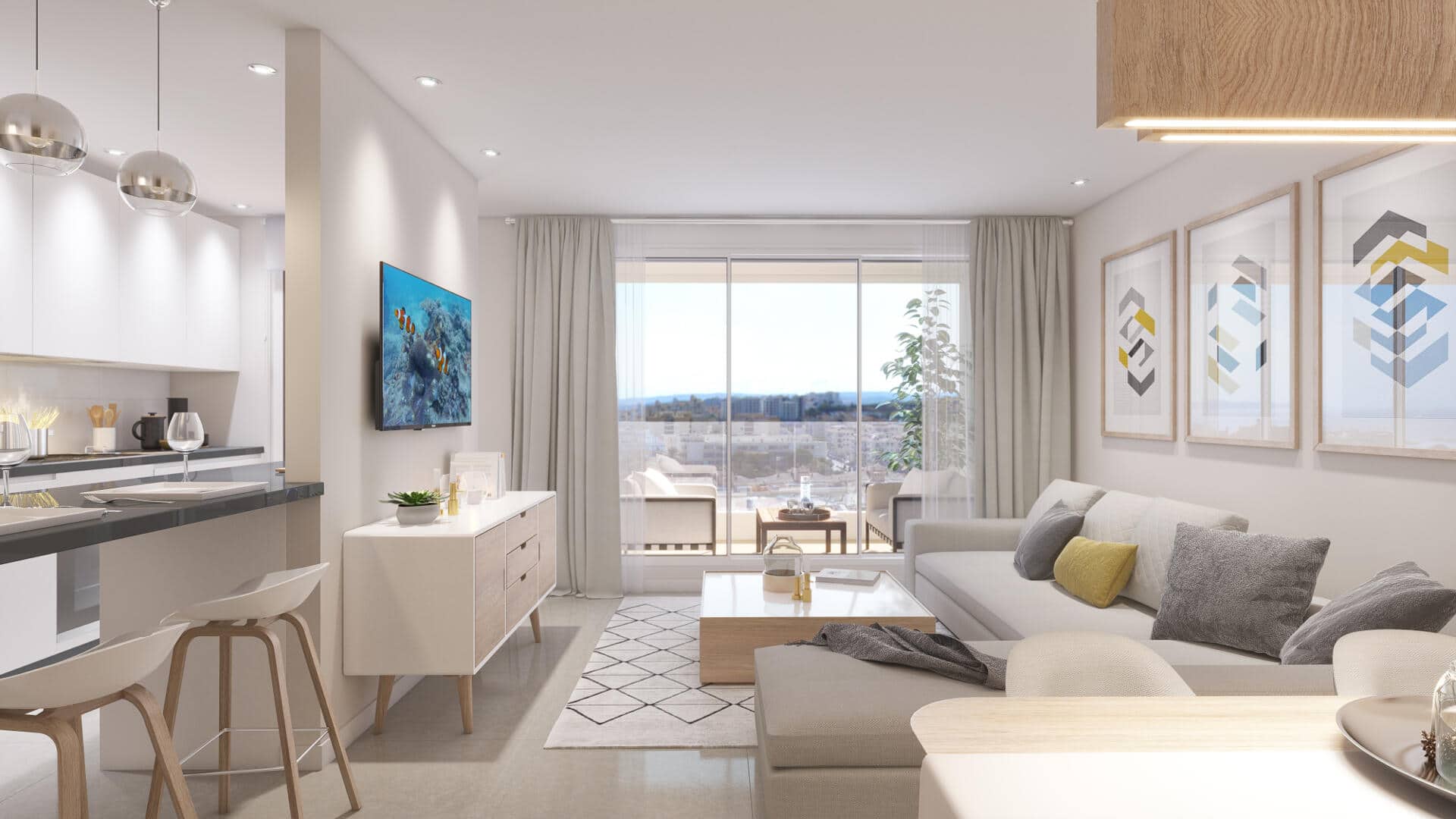 Nieuw appartement met terras in het stadscentrum van Estepona met fitnessruimte en zwembad op het dak!