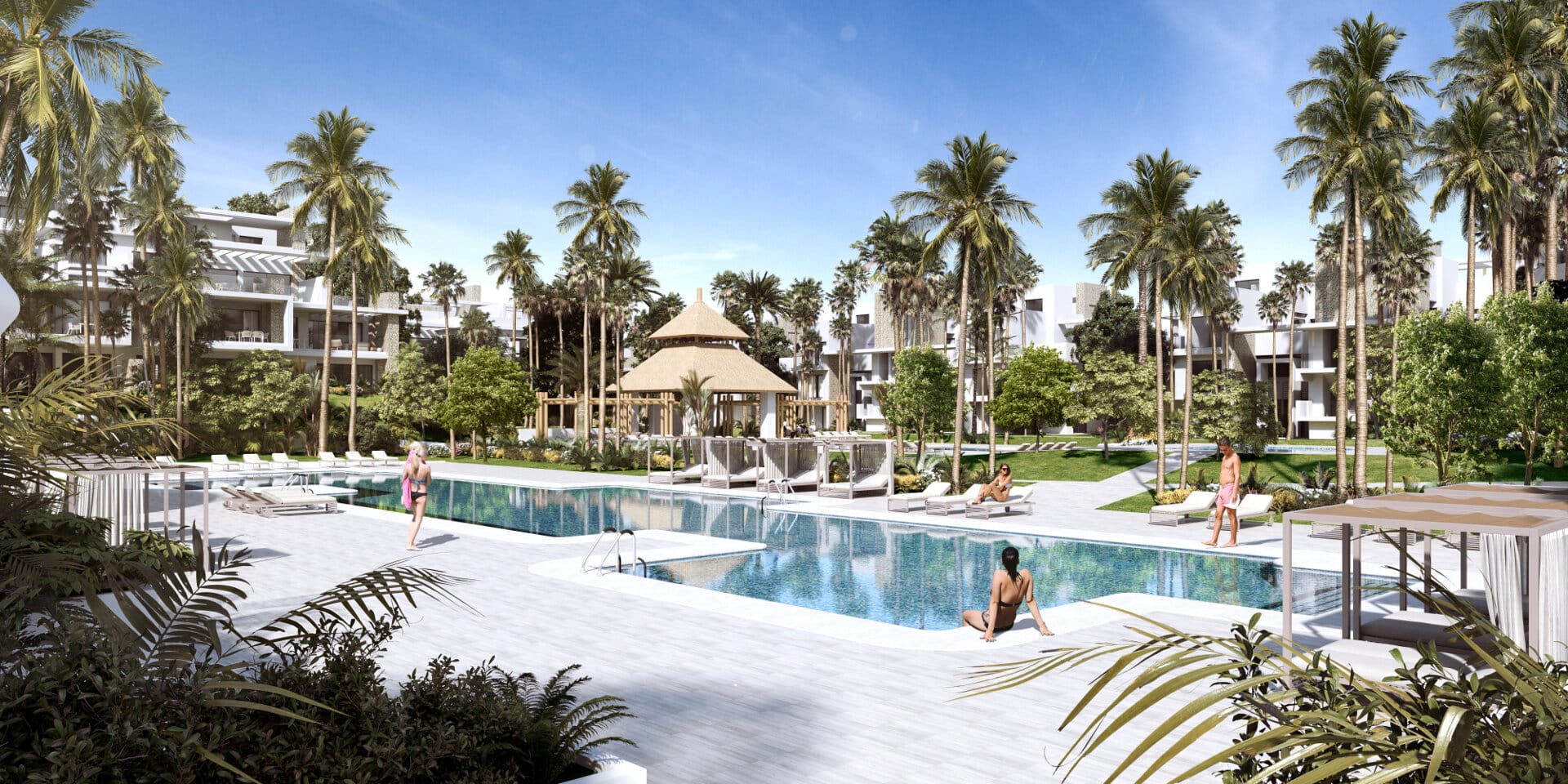 Nieuw 4 slaapkamer Penthouse tweede lijn naar het strand met prachtig uitzicht op zee in Ayana Estepona aan de nieuwe Golden Mile.
