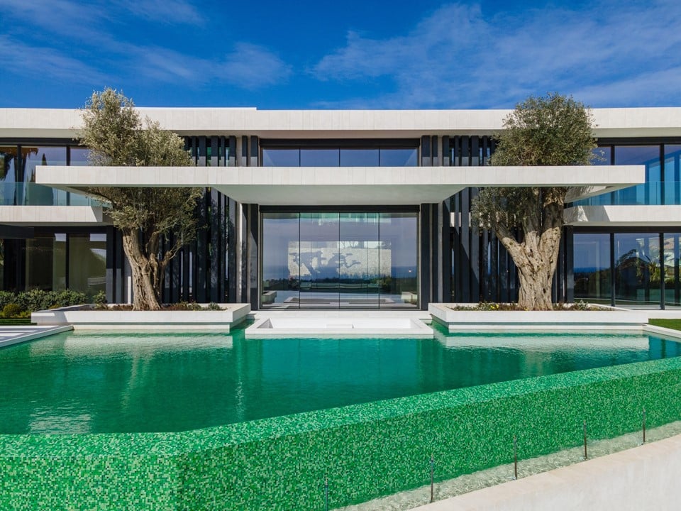 Buitengewone luxe villa met panoramisch uitzicht op zee in Los Flamingos Golf, Benahavis