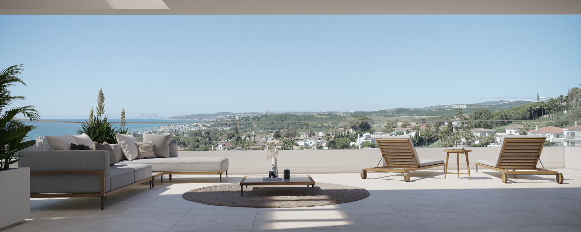 ZENITY AZURE Estepona Panoramisch zeezicht Penthouse op loopafstand van het strand op 5 minuten van de oude stad.