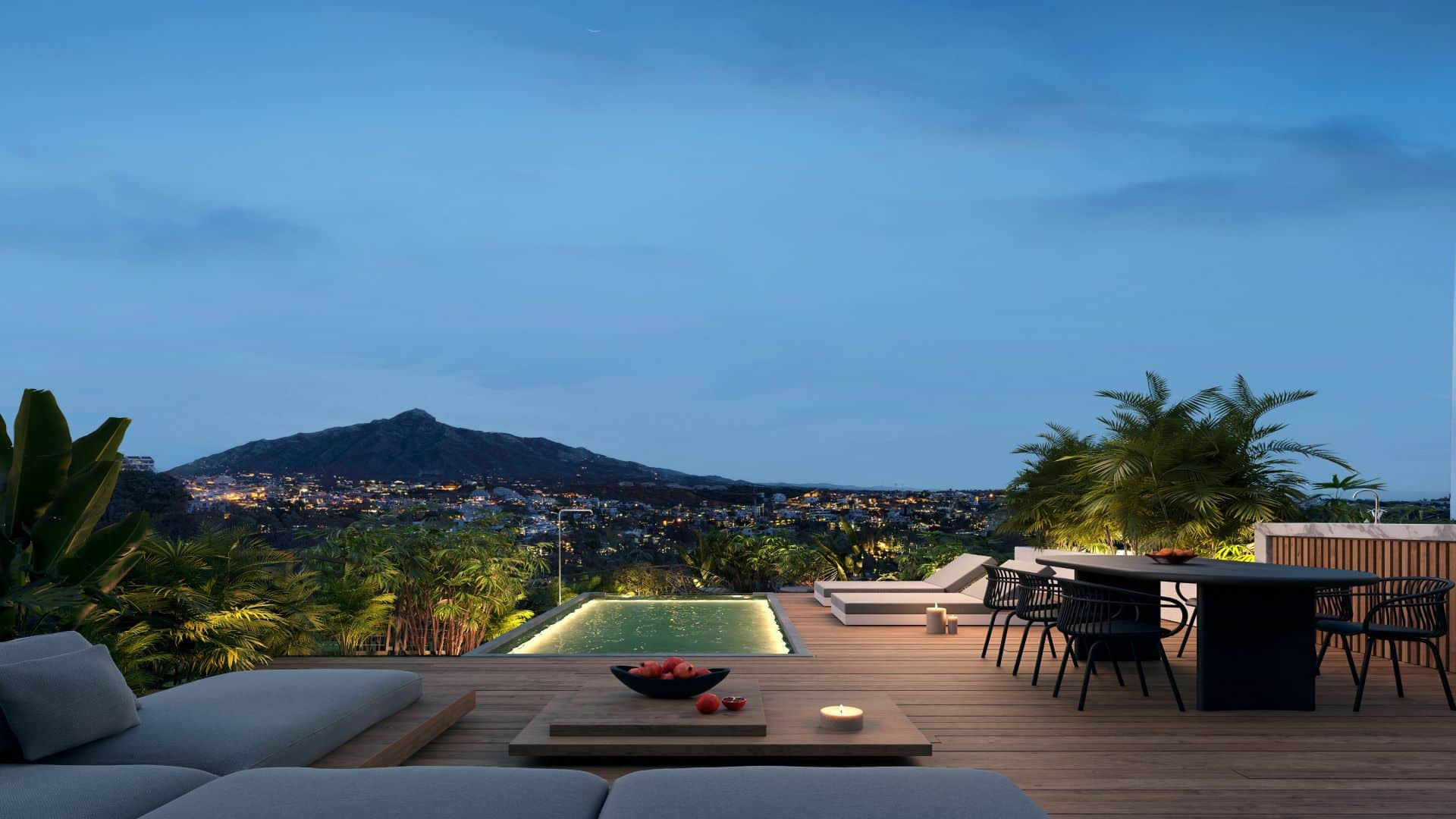 Schitterend luxe appartement met 3 slaapkamers en vrij uitzicht op de horizon in de buurt van golfbanen in Nueva Andalucia.