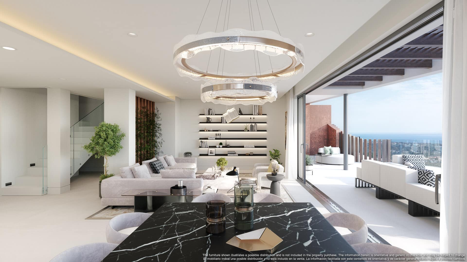 Prachtig appartement met twee slaapkamers op de eerste verdieping met prachtig uitzicht op zee in het nieuwe Sabinas Real de La Quinta.