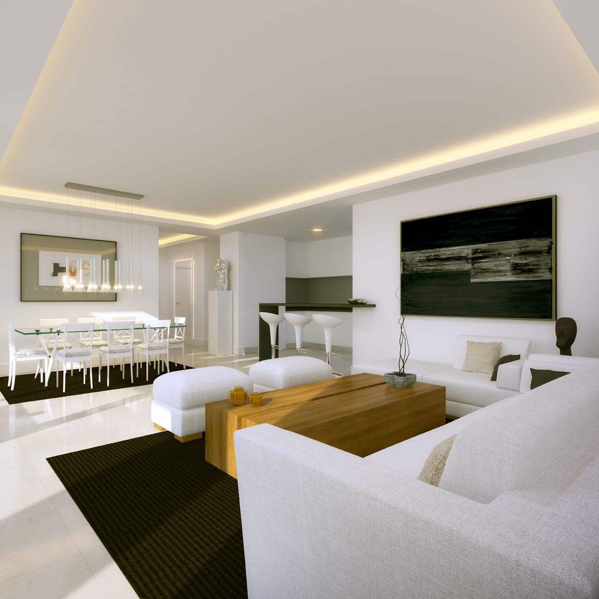 Atalaya Hills new front line golf apartment with sea, golf and lake views, Benahavis