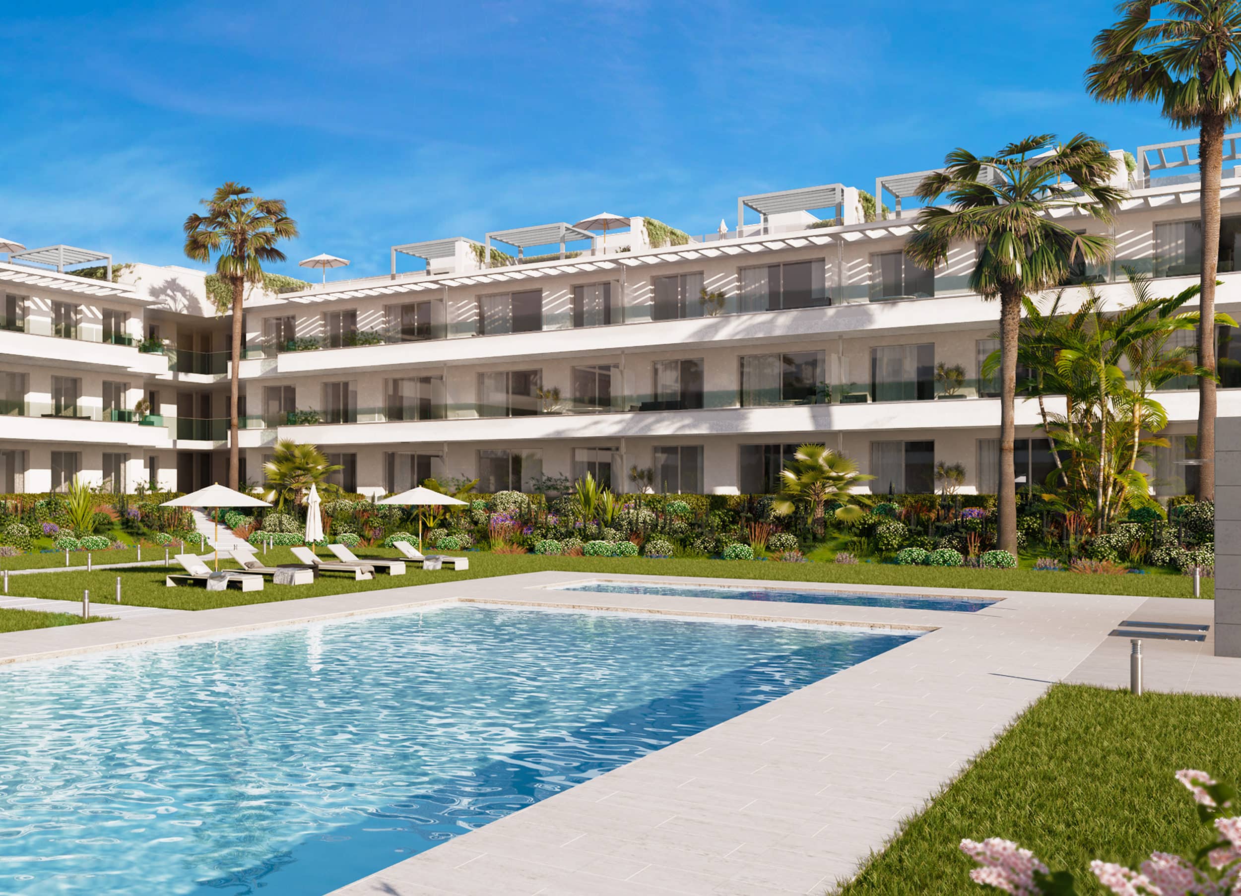 New modern ground floor apartment for sale in Belaire Estepona, Marbella