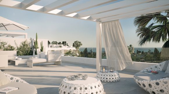Belaire New modern project Estepona_TerraceII_Realista Quality Properties Marbella