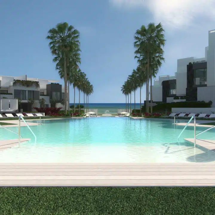 The Island Estepona Front line Beach townhouses on the New Golden Mile Picture