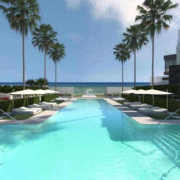 New front line beach semi detached house in The Island Estepona Picture 12