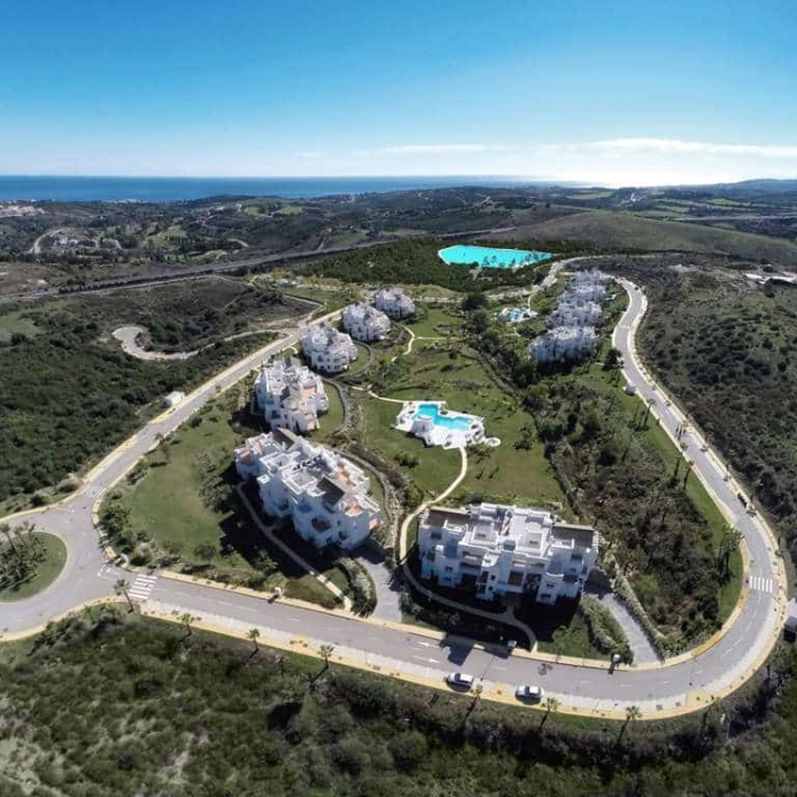 Modern apartments for sale next to a turquoise lagoon of crystal waters Picture
