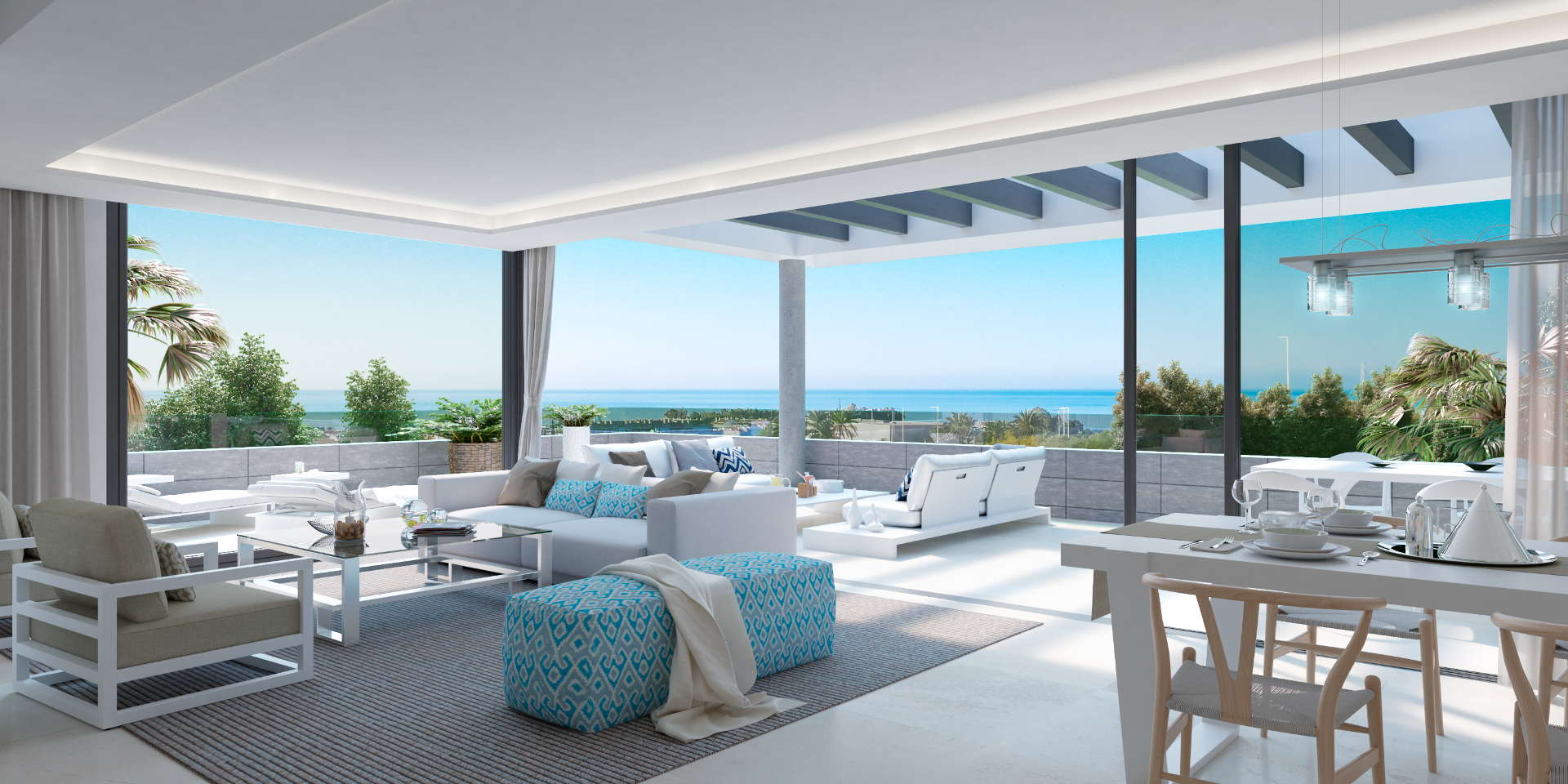 Corner Ground floor apartment with large garden area in new development SYZYGY The Residences Estepona