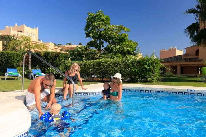 Fully furnished apartment in Santa Maria Village first line Golf development in Elviria east Marbella