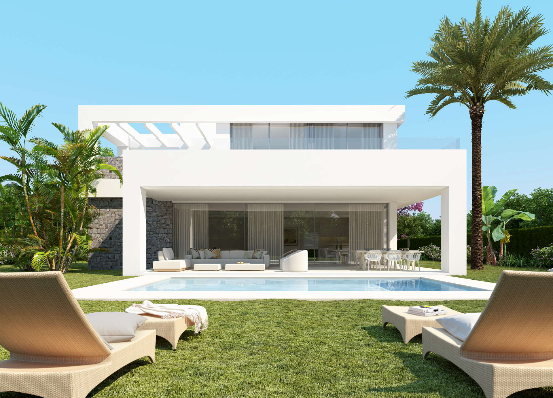 Modern contemporary 4 bedroom villa in La Finca de Marbella Rio Real Golf
