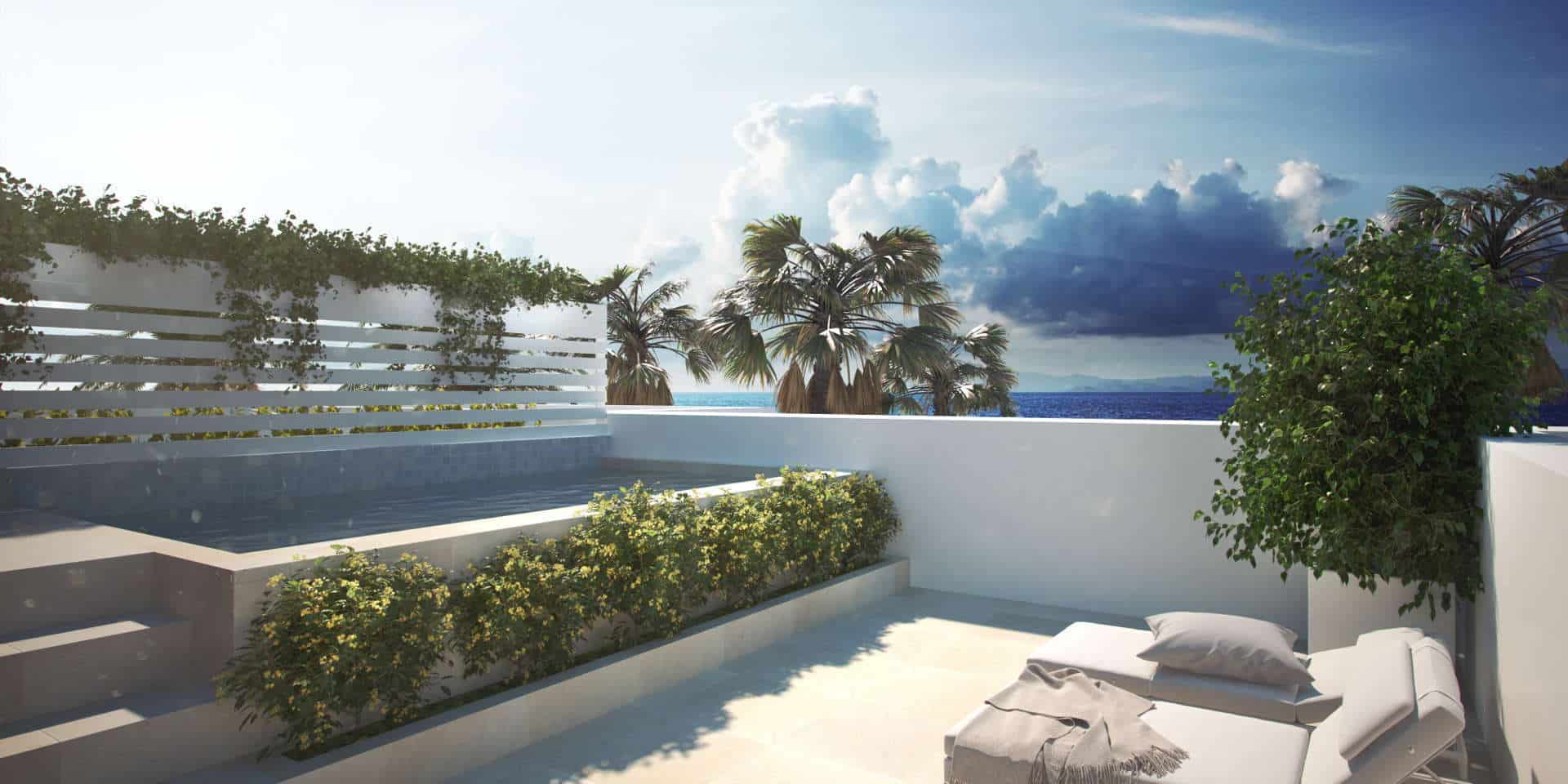 New luxury townhouse with 4 bedrooms and roof top solarium in La Valvega de La Cala