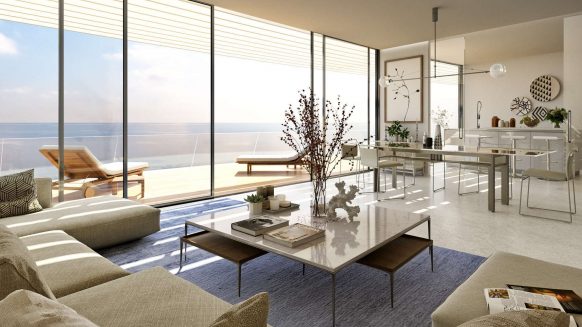 The Edge Estepona_front line beach new development_Ground floor livingroom_Realista Quality Properties Marbella