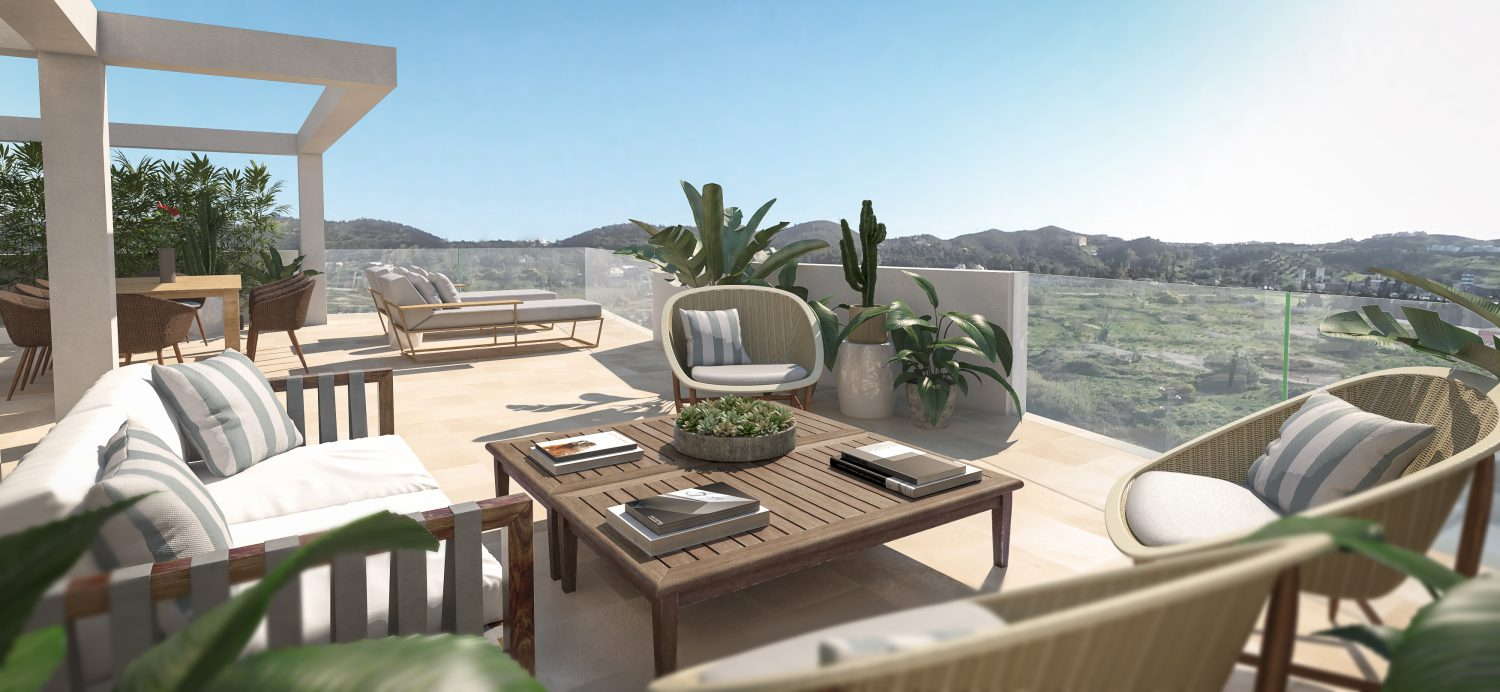 Jardines de Las Lagunas 3 bedroom penthouse Mijas Fuengirola for sale