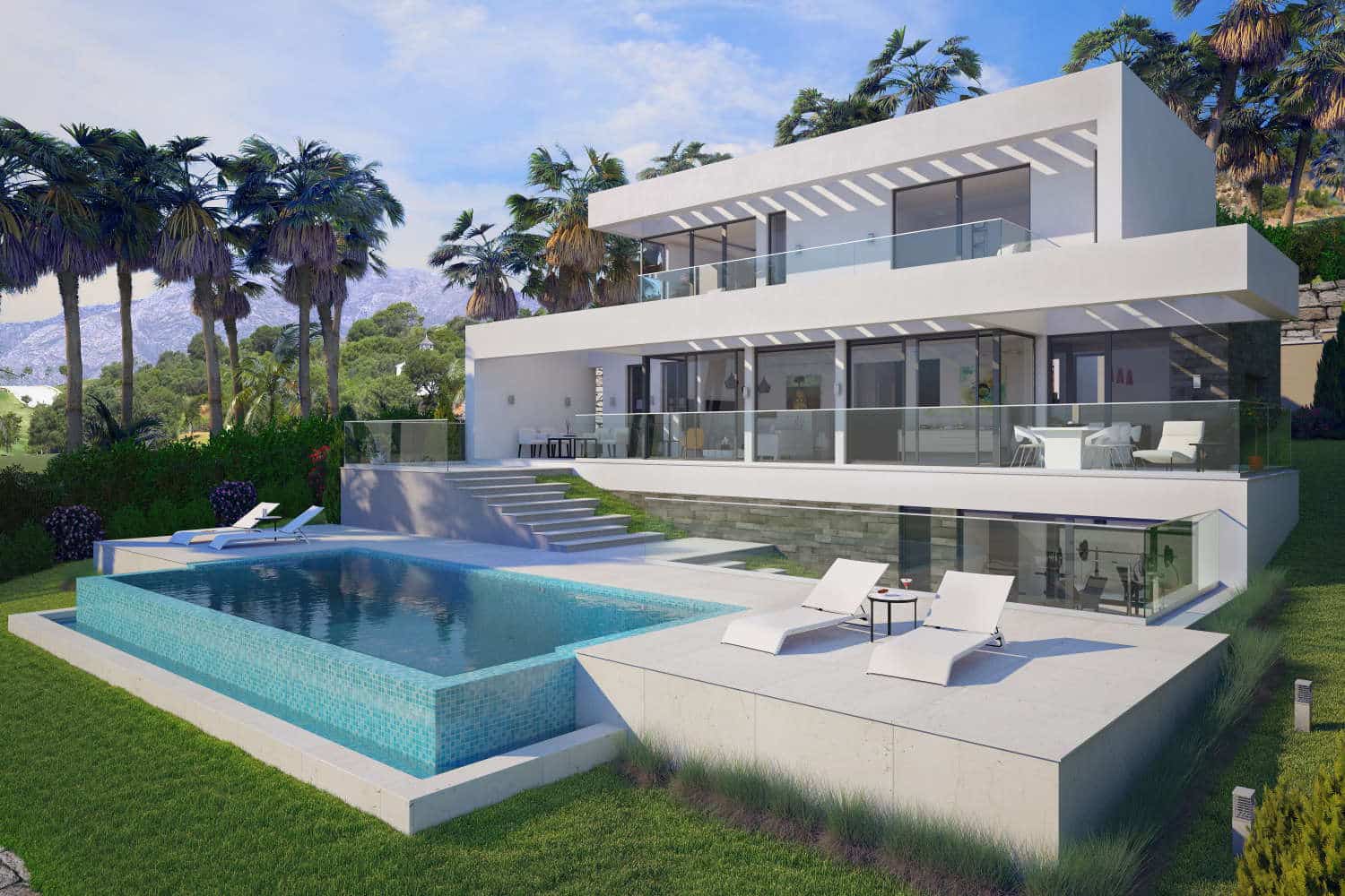 Modern new build villa for sale El Mirador del Paraiso Benahavis
