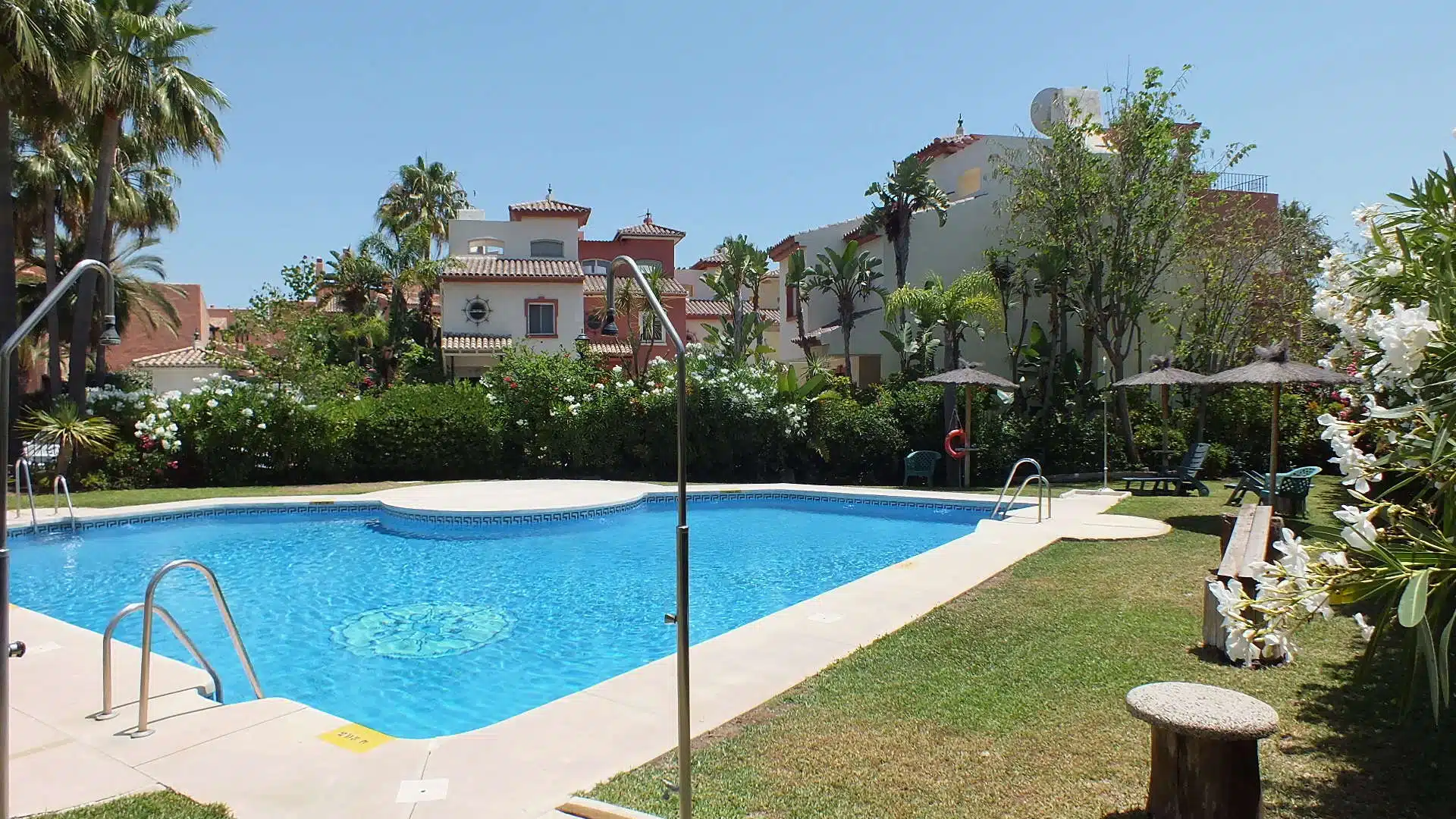 Beachside townhouse for sale Garden Beach Estepona walking distance to Estepona old town
