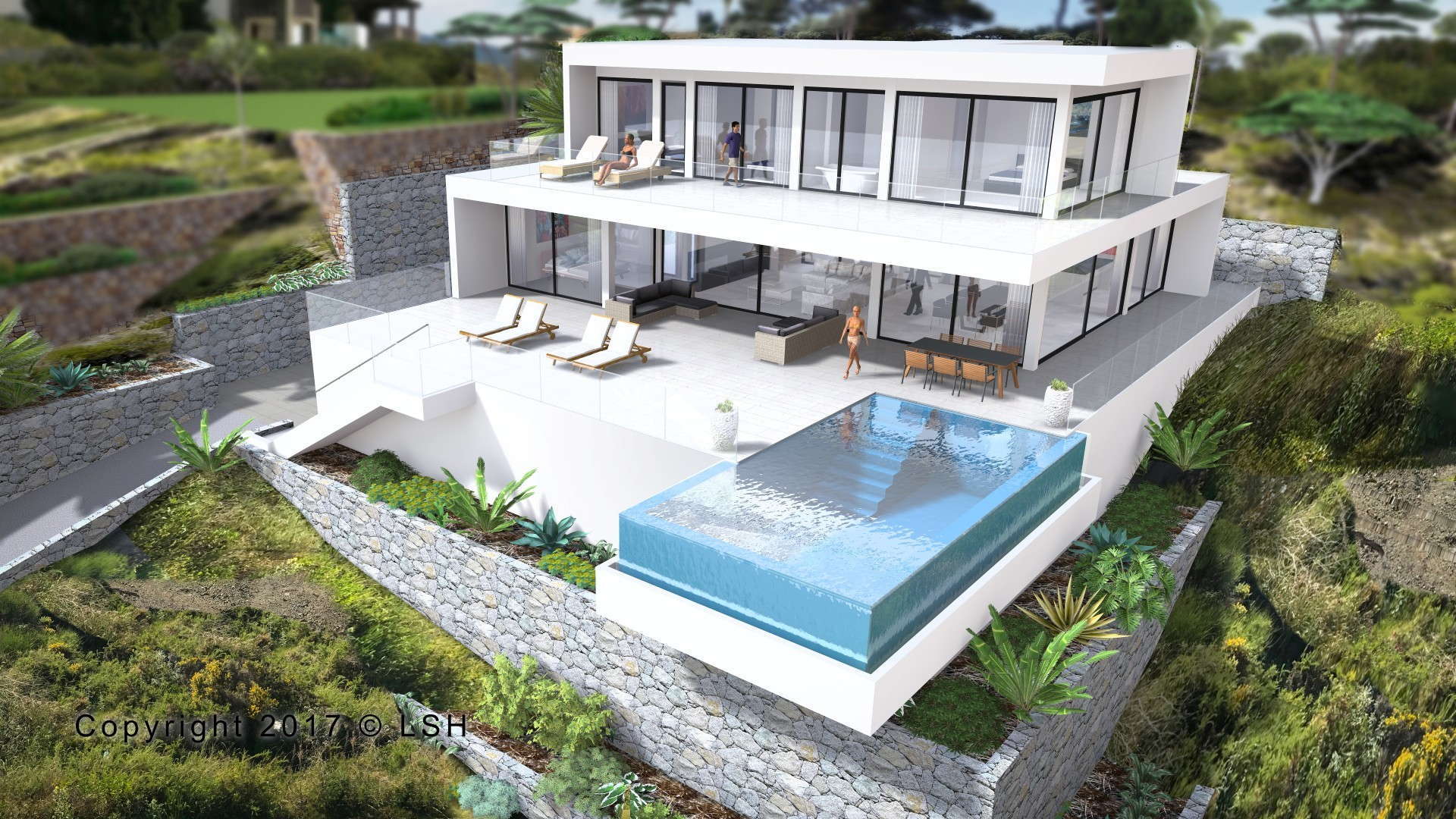 New modern villa in Los Flamingos Golf Resort Benahavis \u2022 Realista