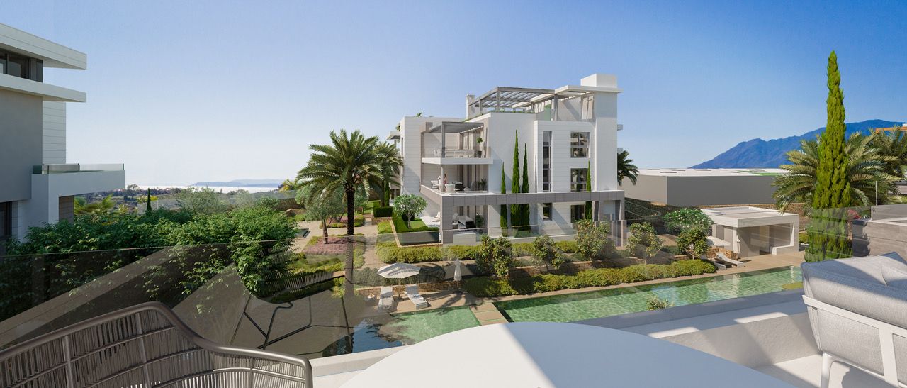 New Penthouse for sale in Estepona SyZyGy The Residences next to Los Flamingos Golf Benahavis Penthouse for sale Benahavis Marbella_ SyZyGy_ @ bedroom_ Realista Quality Properties Marbella.
