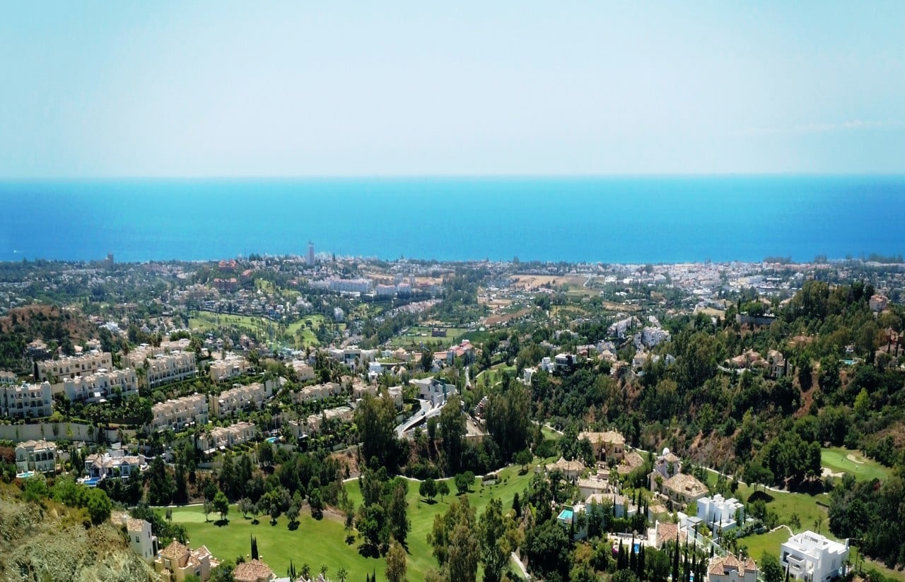 New Alborada Homes Marbella 3 bedroom penthouse for sale golf and sea views in Benahavis