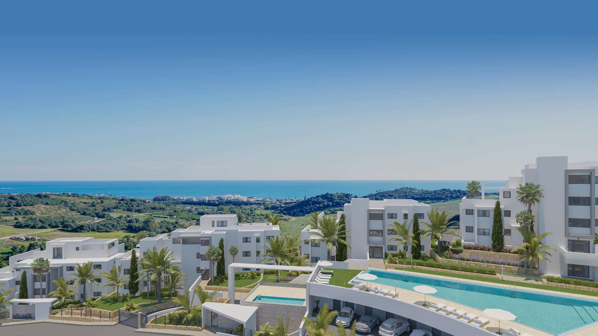 Mirador de Estepona golf a very nice layout 3 bedroom apartment, new and ready for occupation