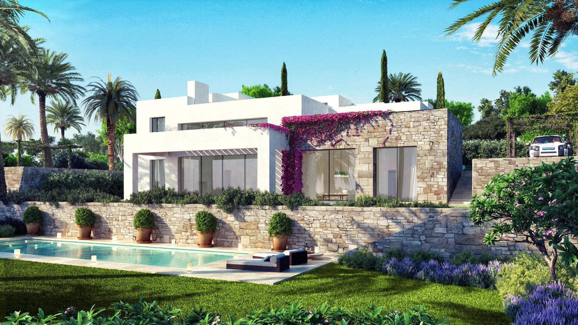Villa for sale within Finca Cortesin GREEN 10 type A Finca Cortesin new villa for sale Green 10 situation_Realista Quality Properties Marbella