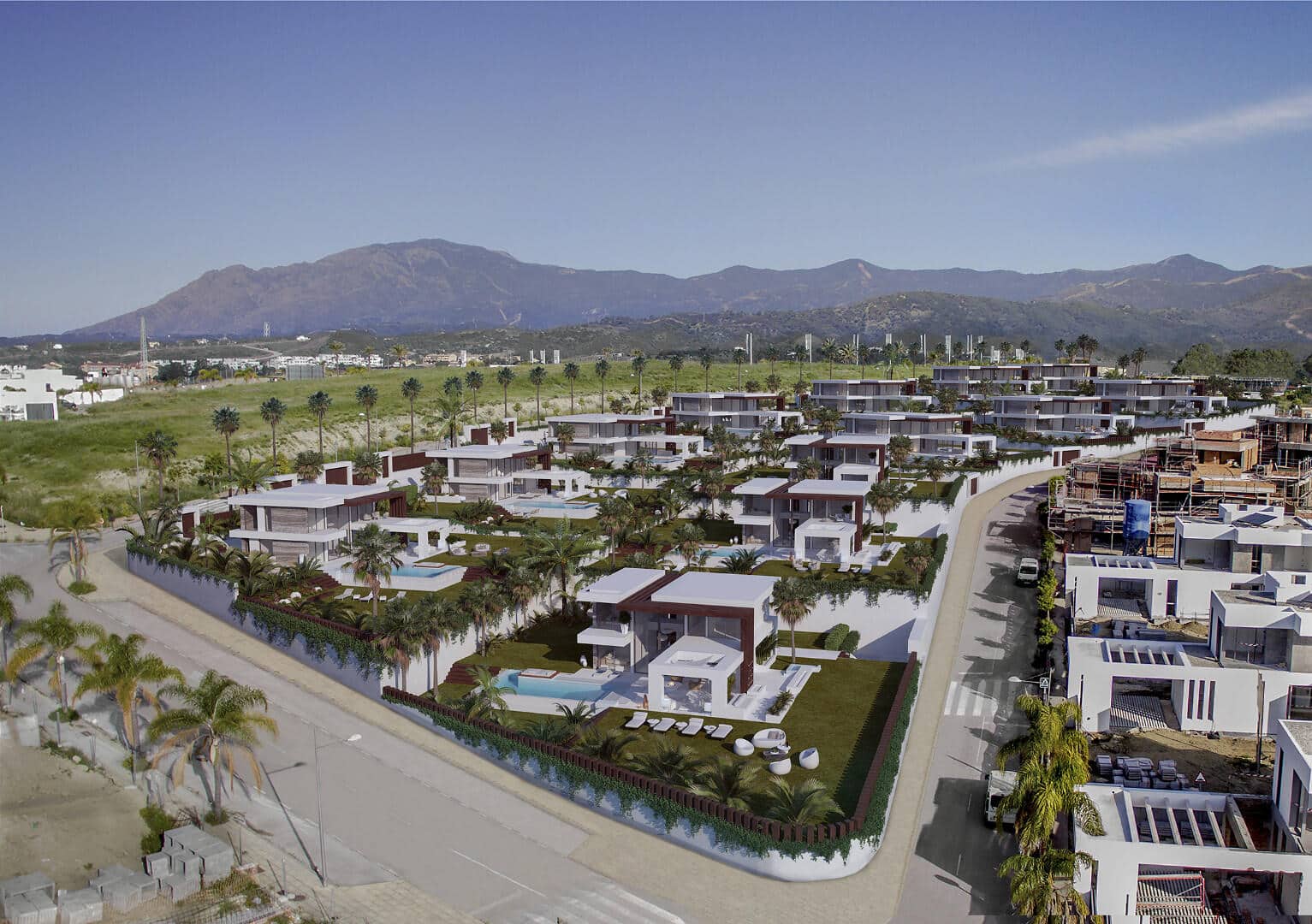 Velvet a new release of villas with sea views in Estepona