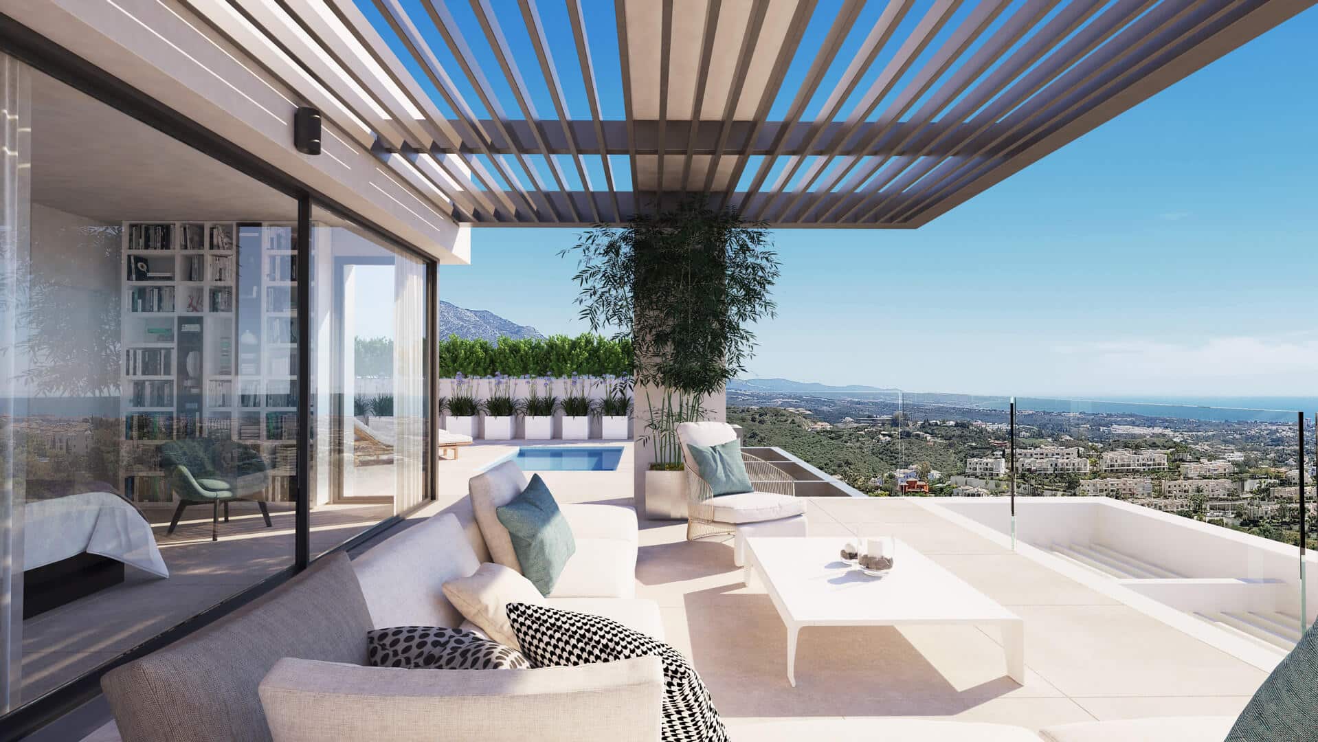 New 4 bedroom duplex penthouse for sale with private plunge pool in Aqualina Residences Benahavis