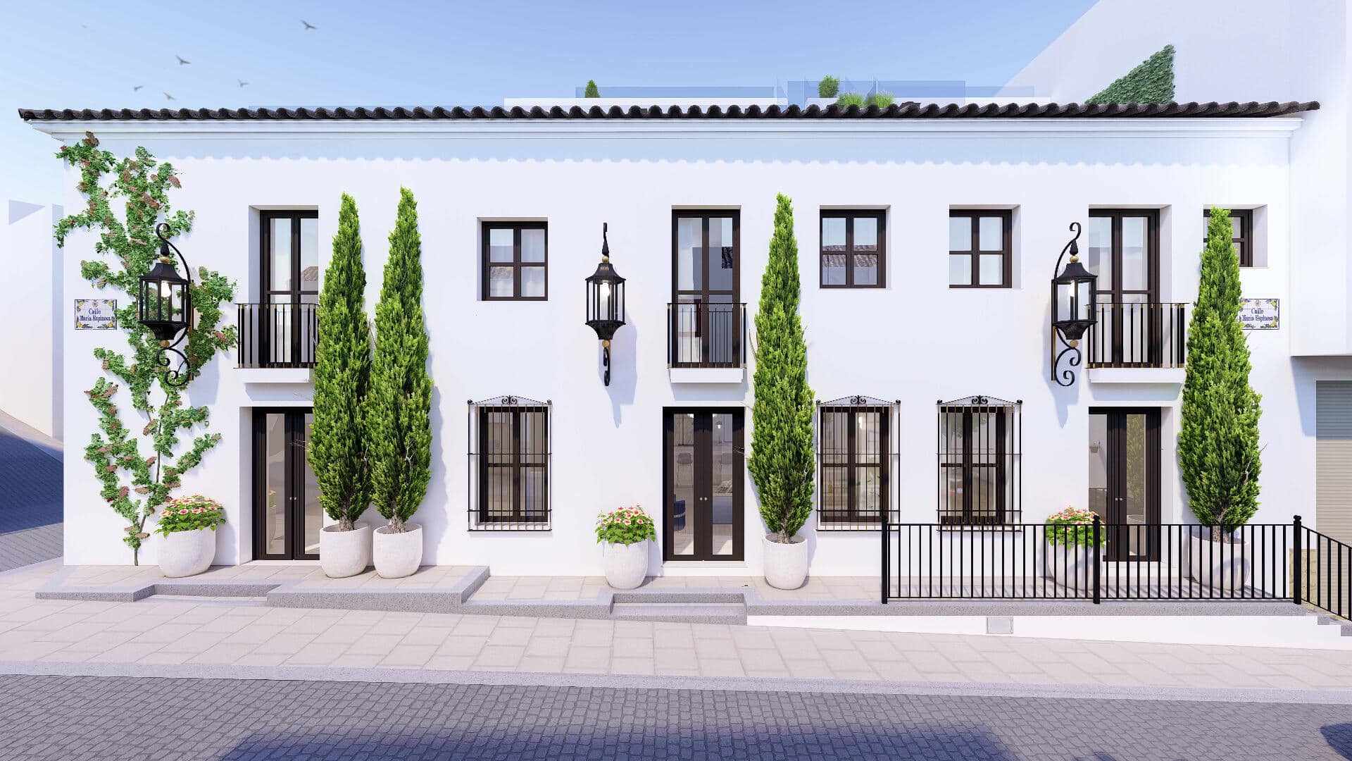 New 3 bedroom townhouse in Estepona town center with private plunge pool