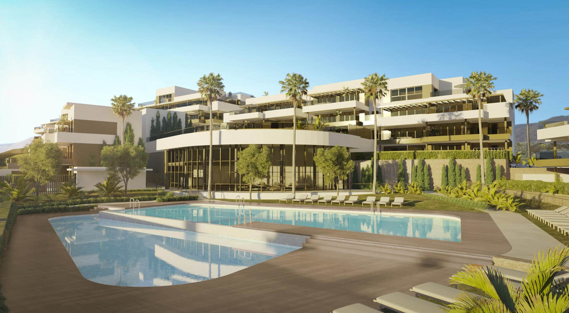 Las Mesas Homes One bedroom apartment with large terrace and great sea views in Estepona town