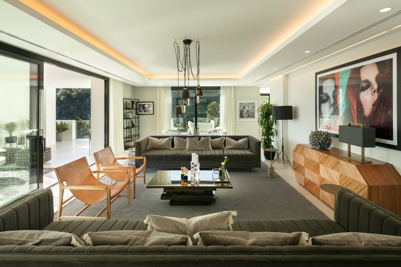 New modern El Madronal villa with amazing sea views